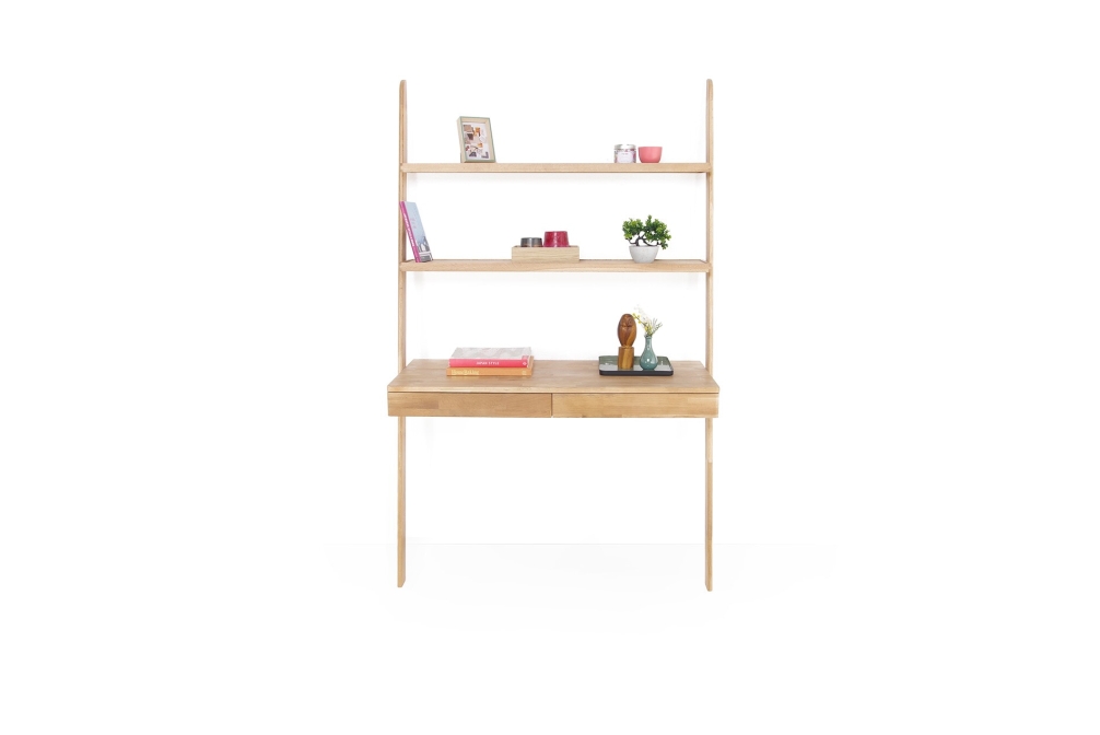 FC Oak Rounded Wide Ladder Desk