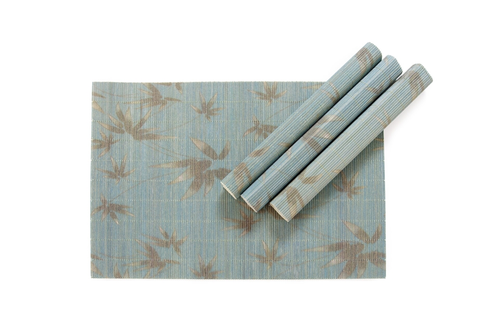 Sasa Bamboo Placemats set of 4 (Oslo Blue)
