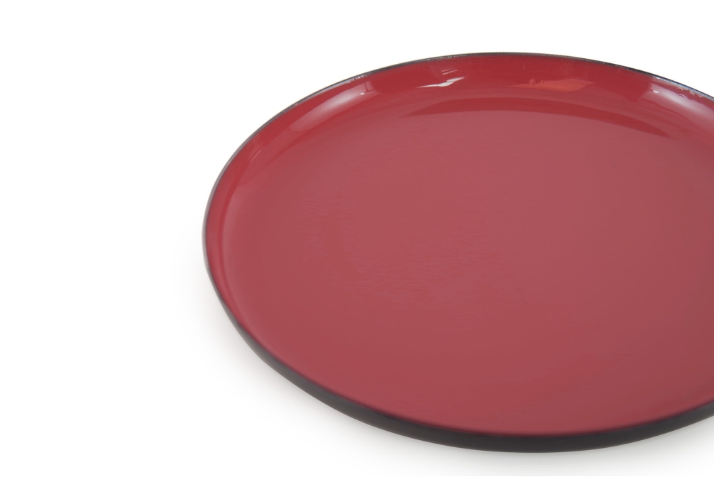 FC Round Enamel Coaster Jasper Red