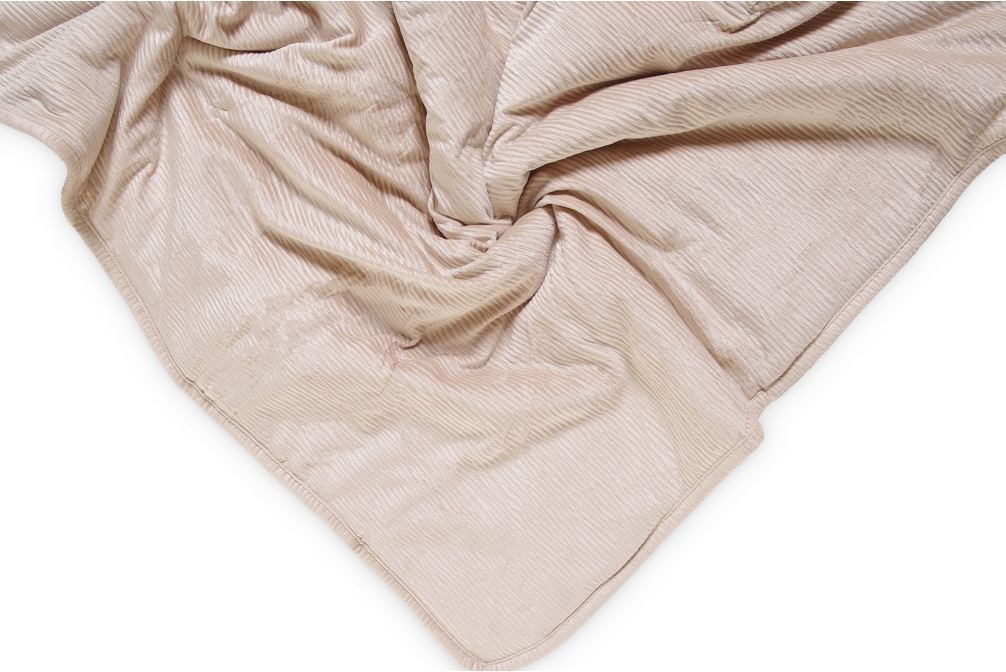 FC Crinkle Velvet Bedspread Natural