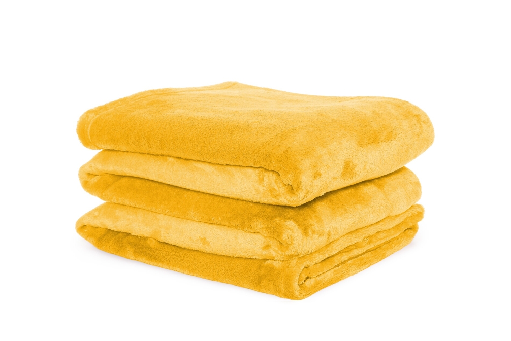 Deep Fleece Bedspread Mimosa Yellow