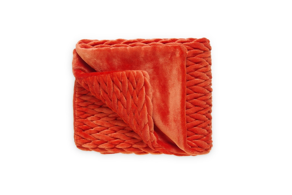 FC Chunky Braid Throw Ochre