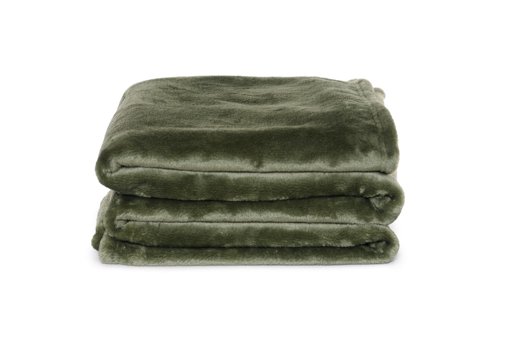 FC Deep Fleece Throw Deep Green