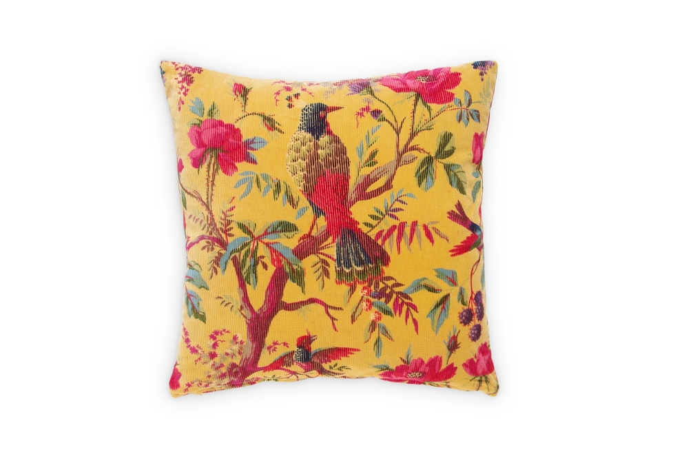 FC Corded Paradise Cushion Mimosa Yellow
