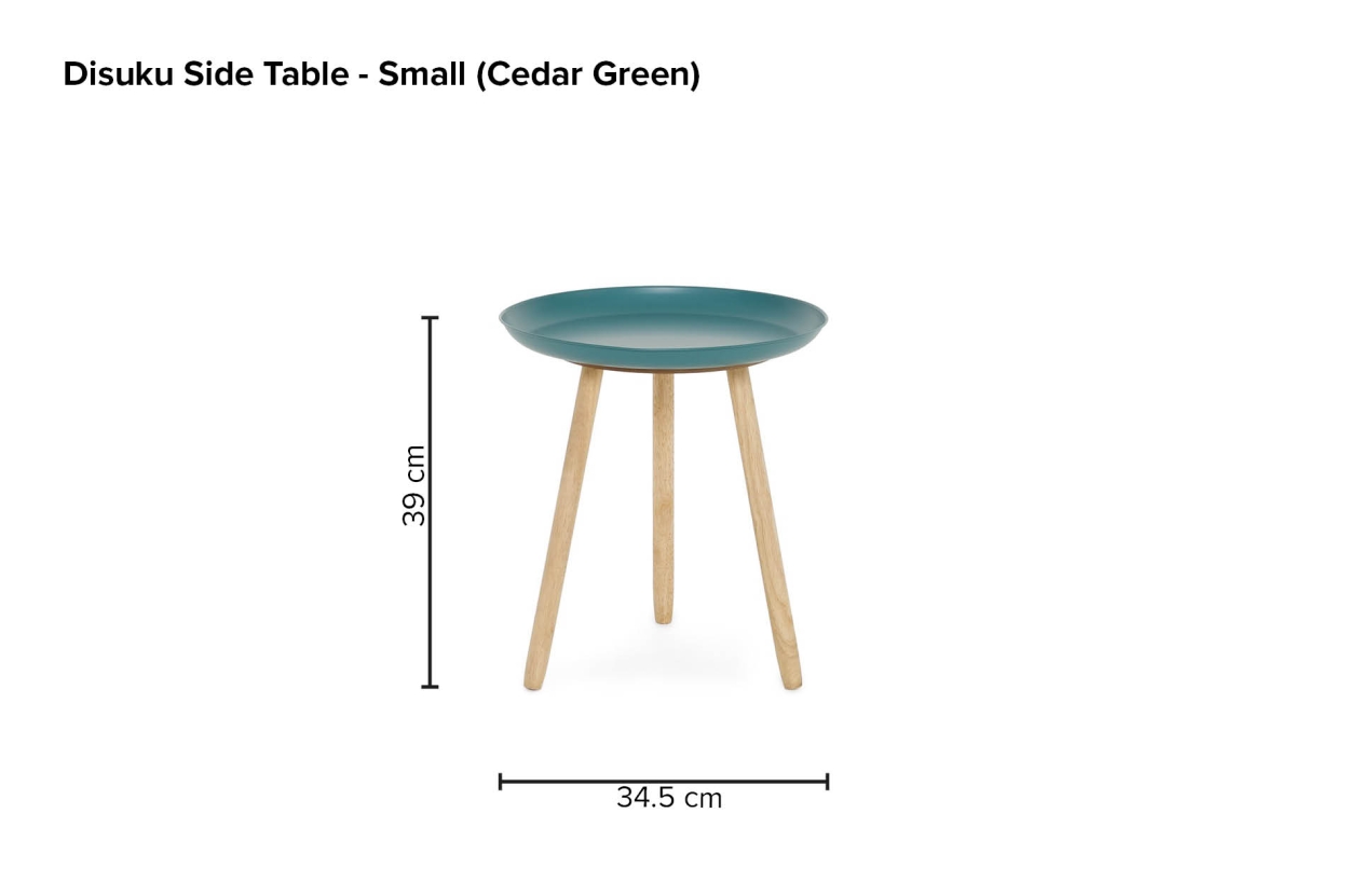 Disuku Side Table Small Cedar Green