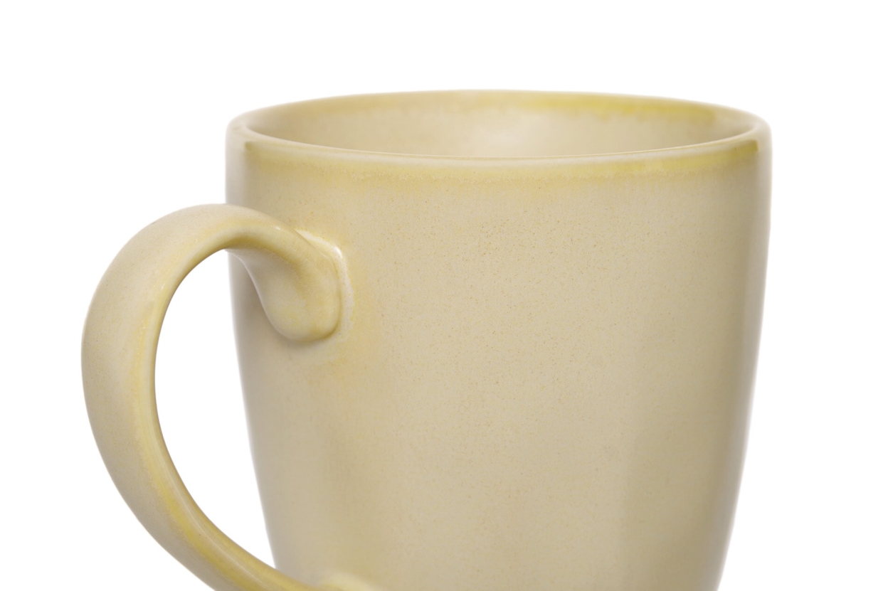 FC Reactive Glaze Cappuccino Mug Yellow