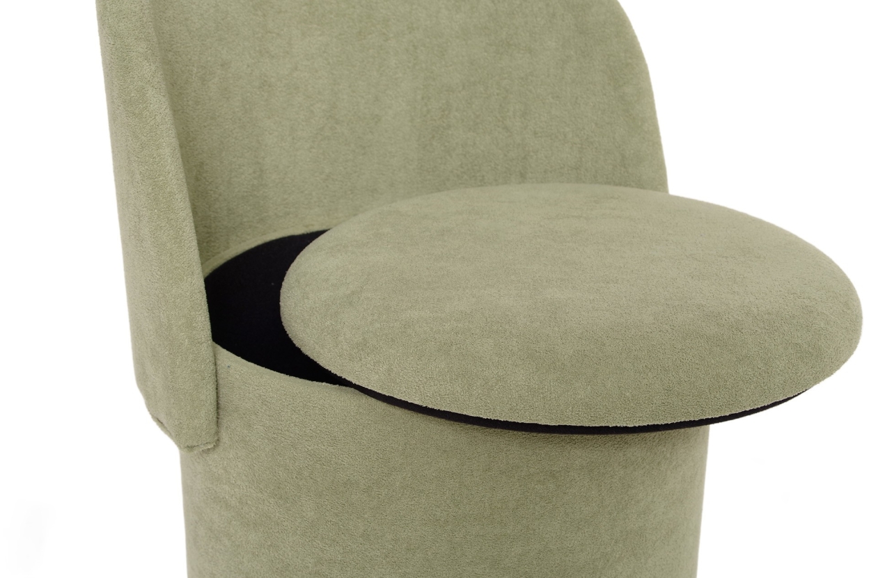 FC Rialto Micro Boucle Stool Olive Green