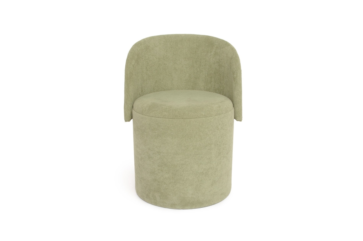 FC Rialto Micro Boucle Stool Olive Green