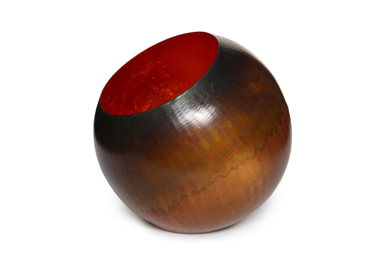 FC Uni Tea Light Holder Large Burnt Copper