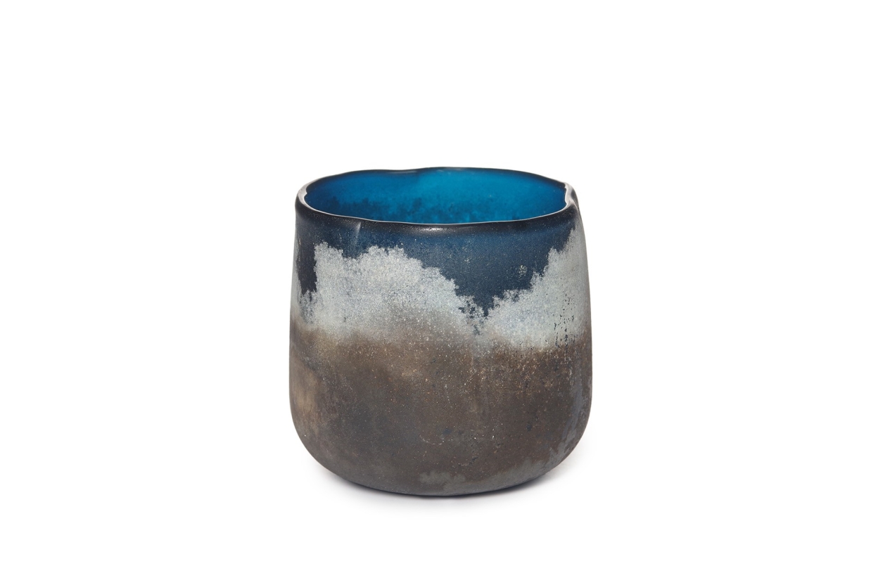 FC Lumo Glass Mijas Tea Light Oslo Blue