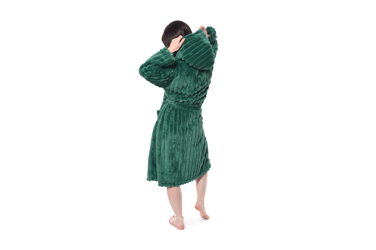 FC Chunky Cord Bathrobe Fir Green