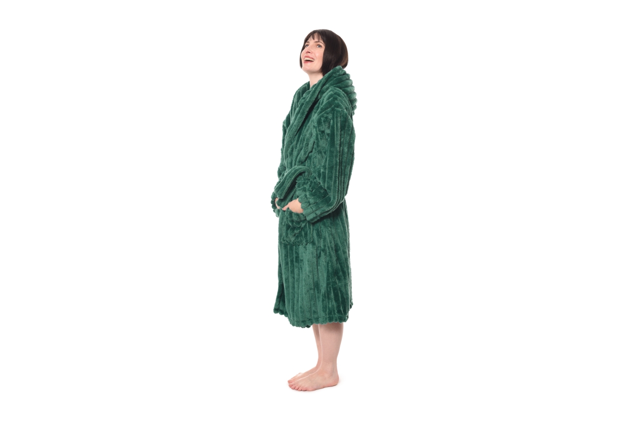 FC Chunky Cord Bathrobe Fir Green