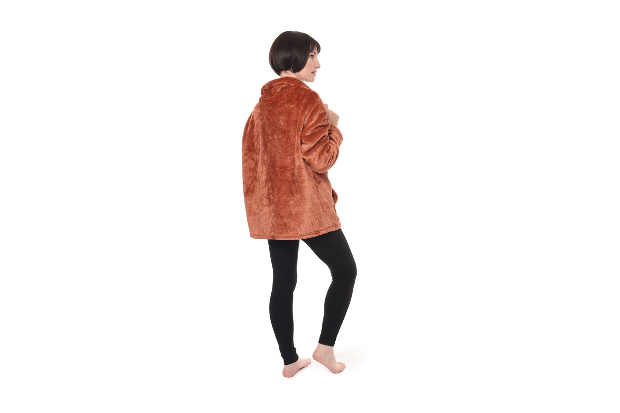FC Deep Fleece Cosy Jacket Terracotta