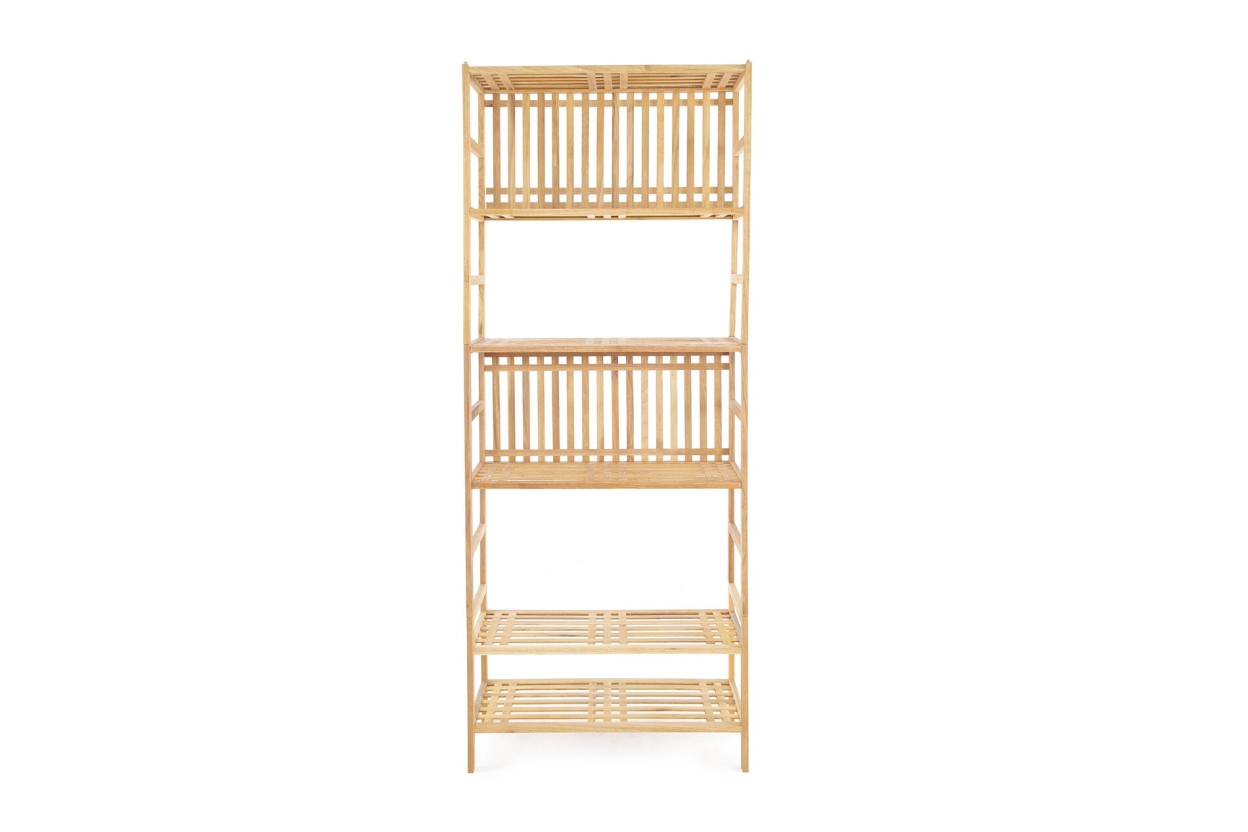 FC Akira Shelves Walnut Shoe Rack Jn C