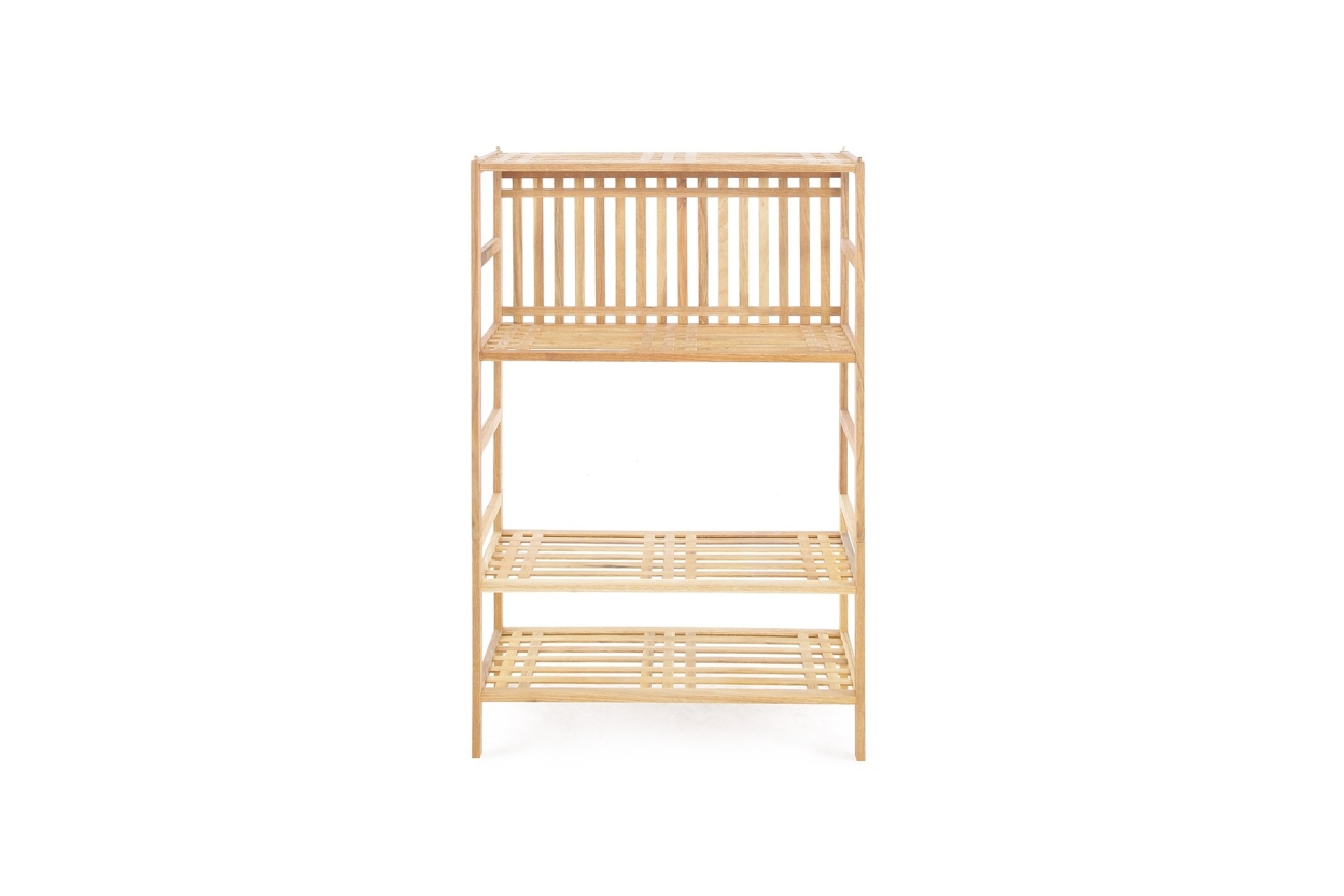FC Akira Shelves Walnut Shoe Rack Uva Z