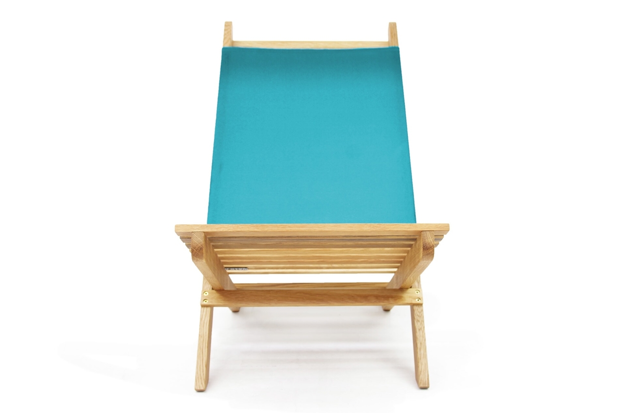 Futon Company Oak Deck Chair Teal