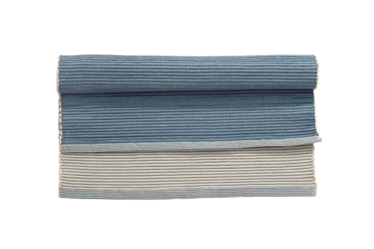 FC Hapur Ribbed Rug Nordic Blue