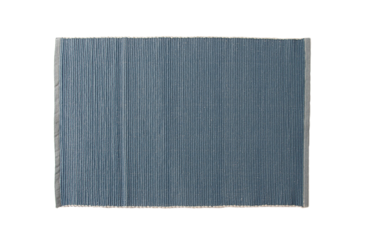 FC Hapur Ribbed Rug Nordic Blue