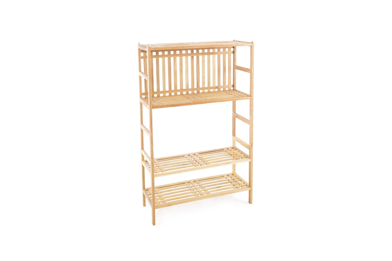 FC Akira Shelves Walnut Shoe Rack