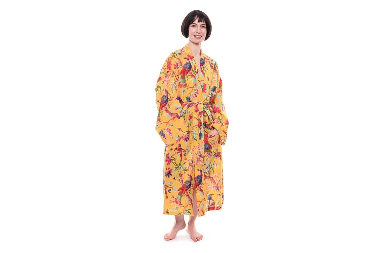 FC Paradise Bathrobe Mimosa Yellow