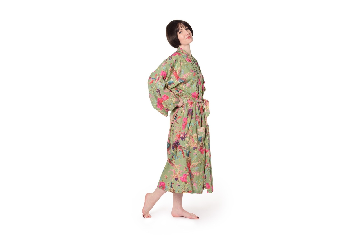 FC Paradise Cotton Bathrobe Aspen Green