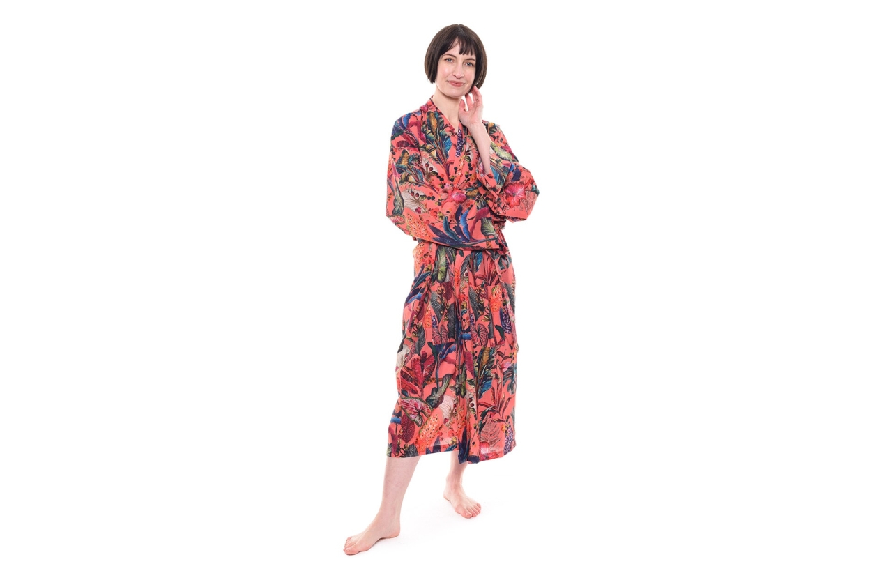 FC Tropical Bathrobe Sunset Pink