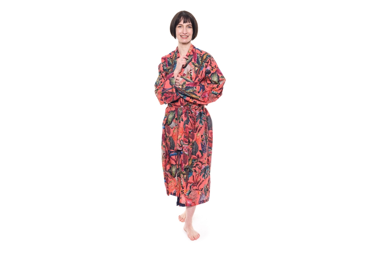 FC Tropical Bathrobe Sunset Pink Mf