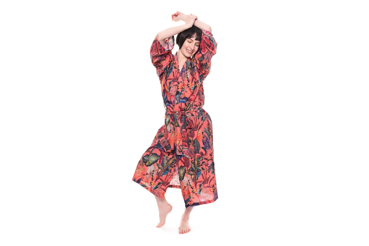 FC Tropical Bathrobe Sunset Pink