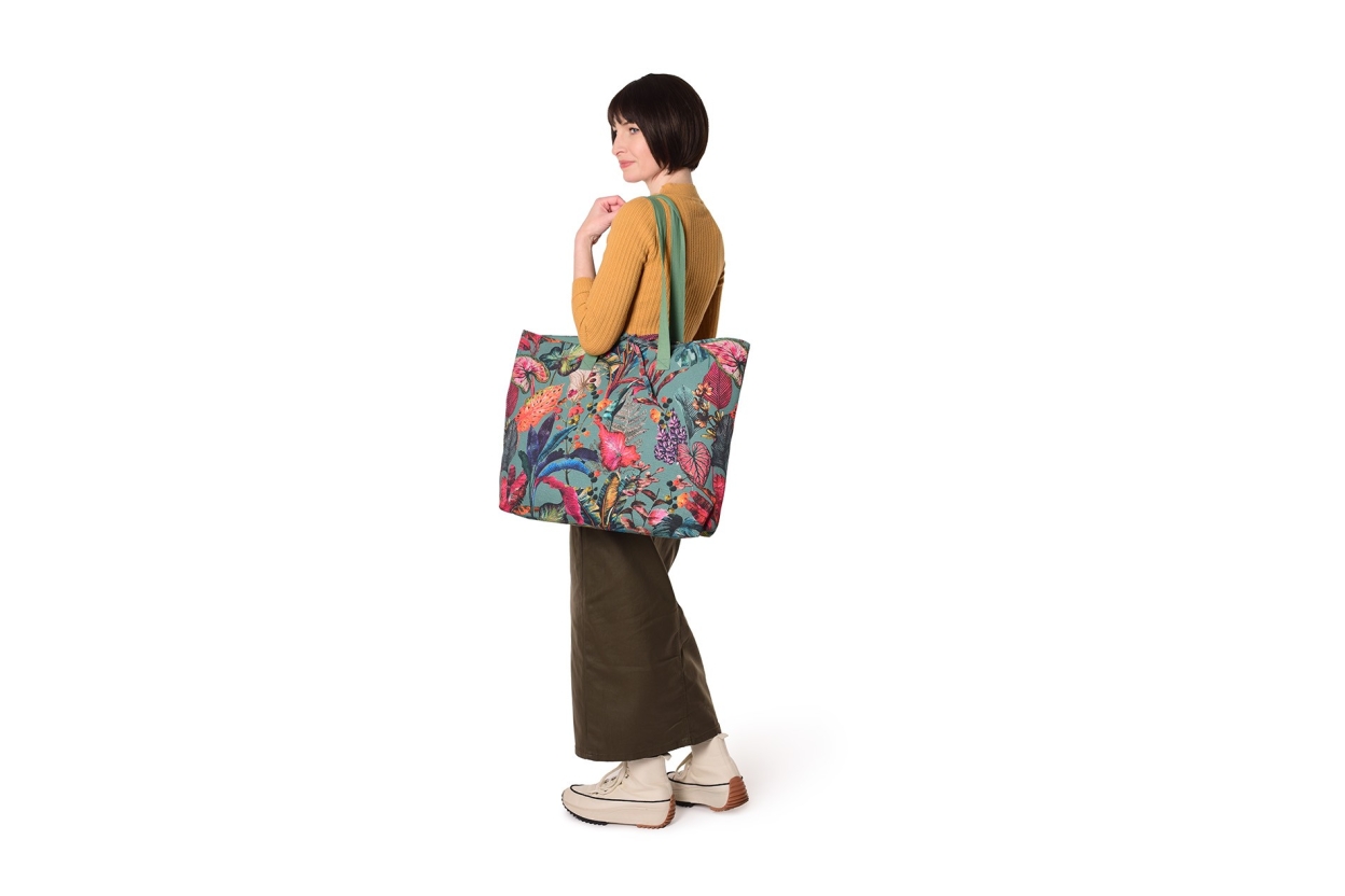 FC XL Tropical Tote Bag Teale