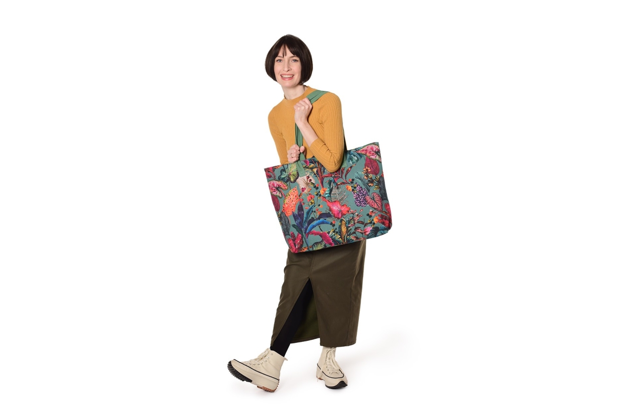 FC XL Tropical Tote Bag Teale
