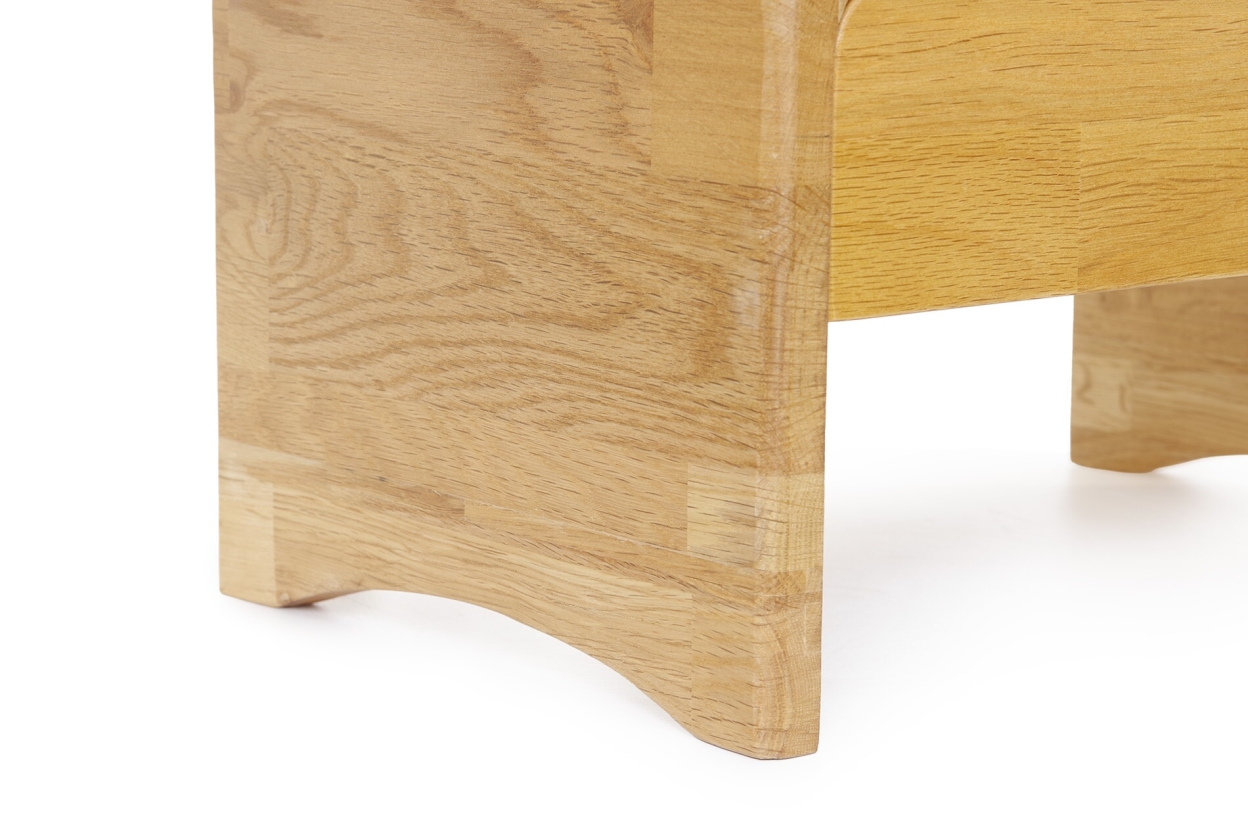 FC Oak Curve Bedside Table