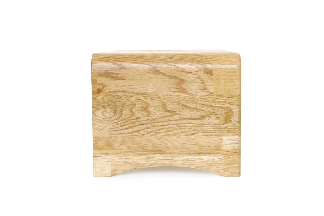 FC Oak Curve Bedside Table