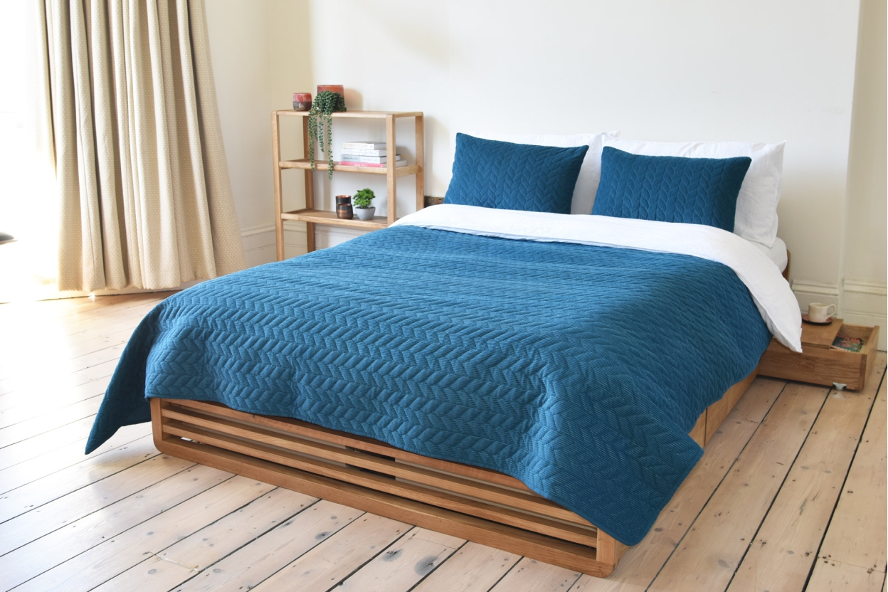FC Corduroy Bedspread Blue HOTH LS