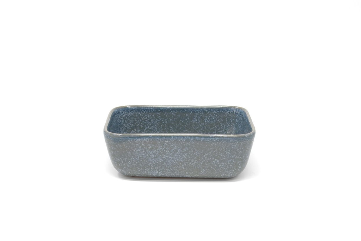 Reactive Glaze Deep Dish Nordic Blue