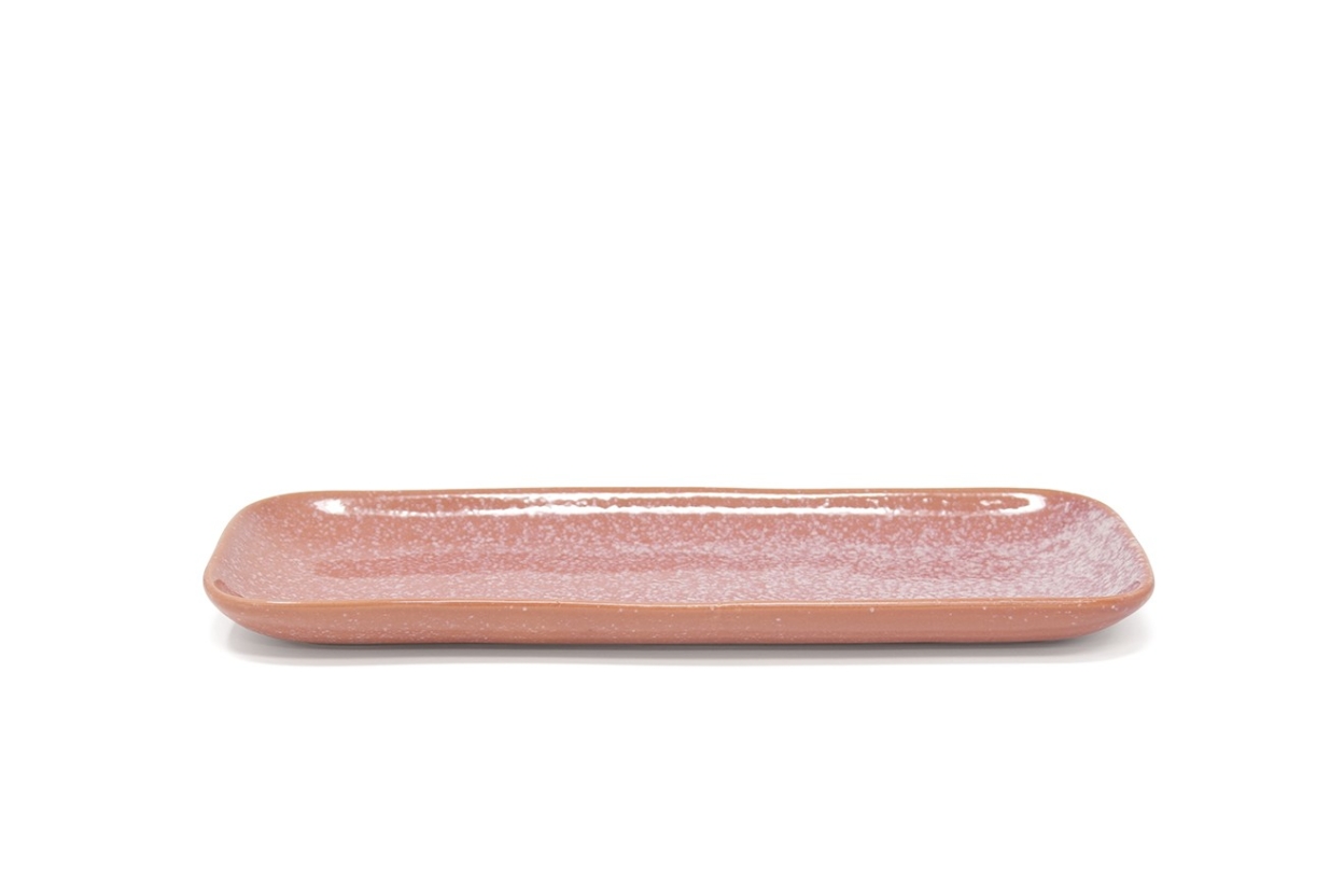 Reactive Glaze Nibbles Plate Dusty Pink
