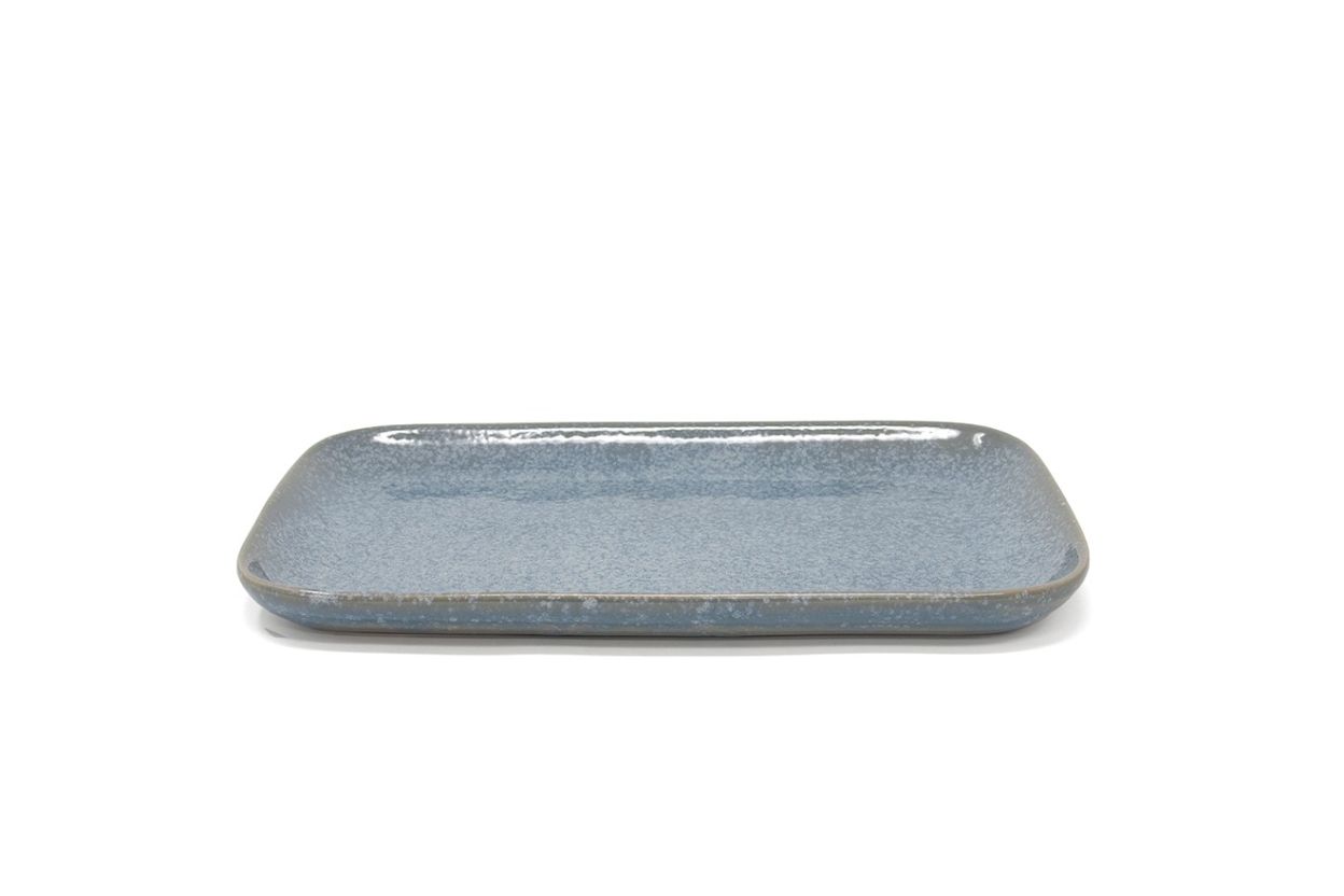 Reactive Glaze Side Plate Nordic Blue