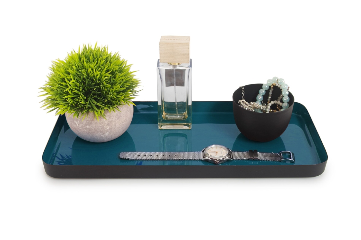 FC Enamel Rectangular Tray Oslo Blue Large