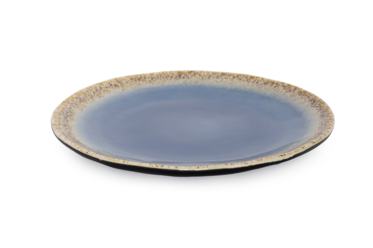 FC Noba Glaze Side Plate Blue