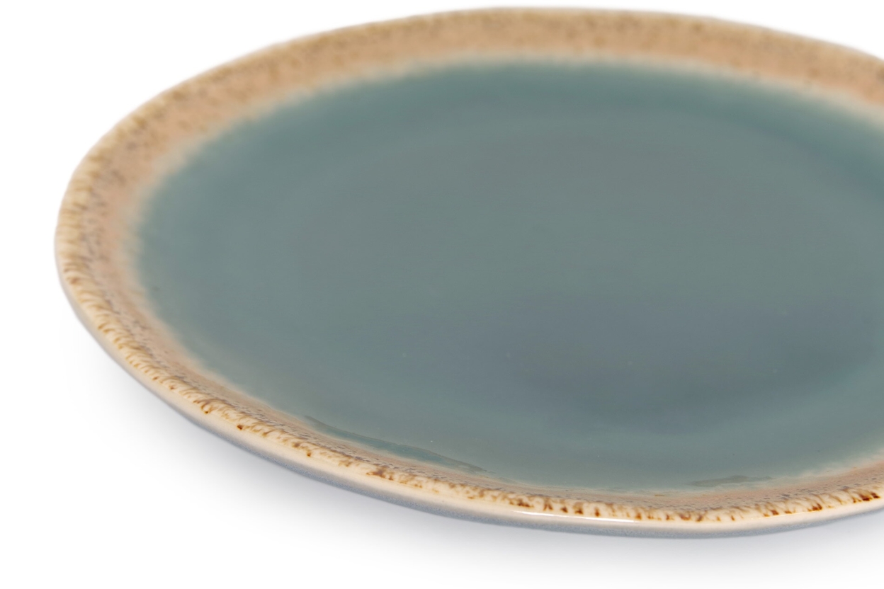 FC Noba Glaze Side Plate Green