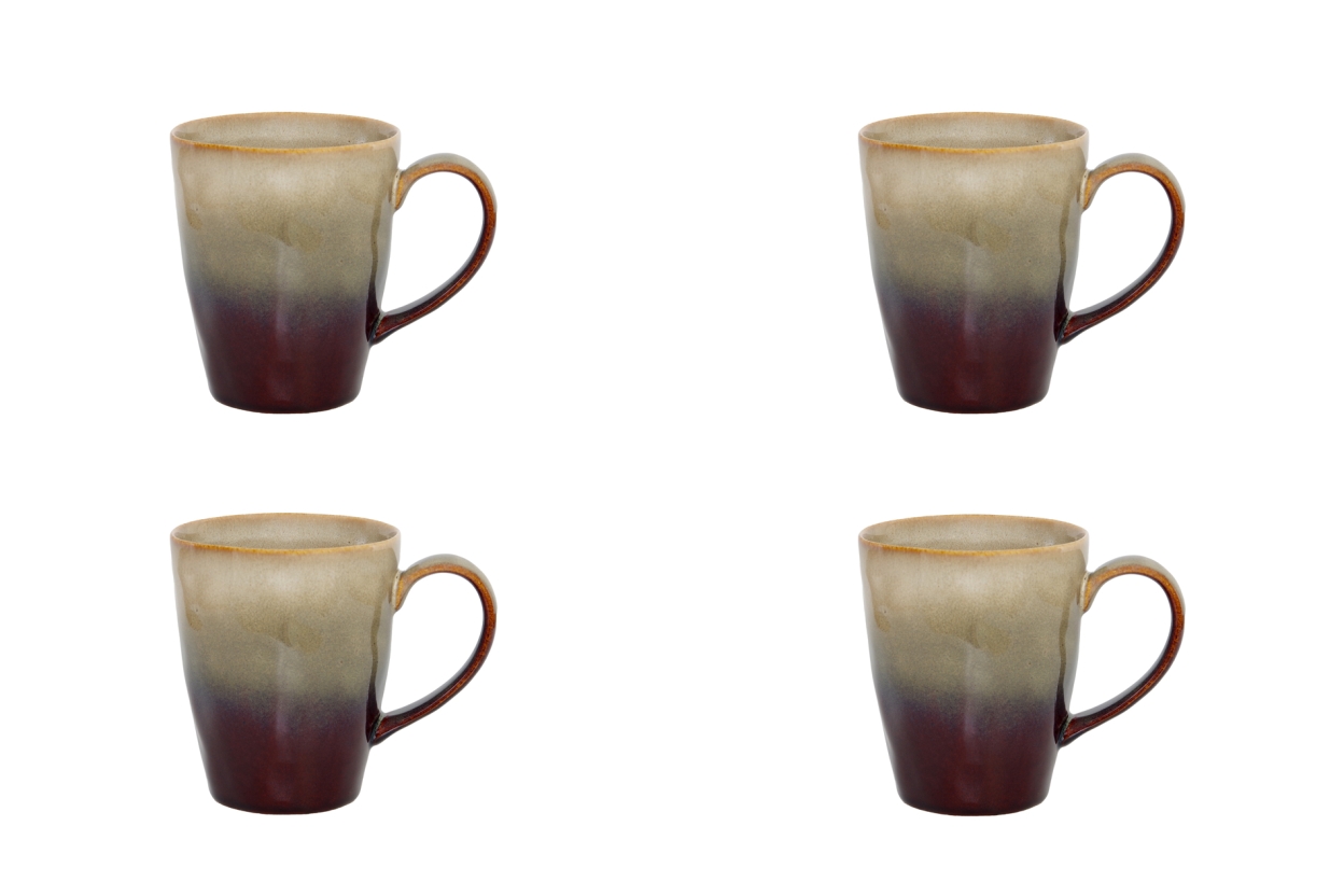 FC Reactive Glaze Cappuccino Mug Starling Set