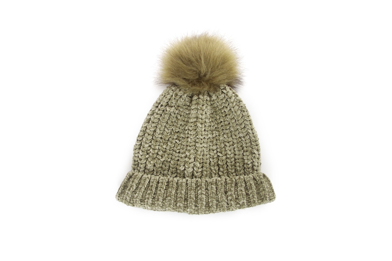 FC Bobble Hat Olive Green