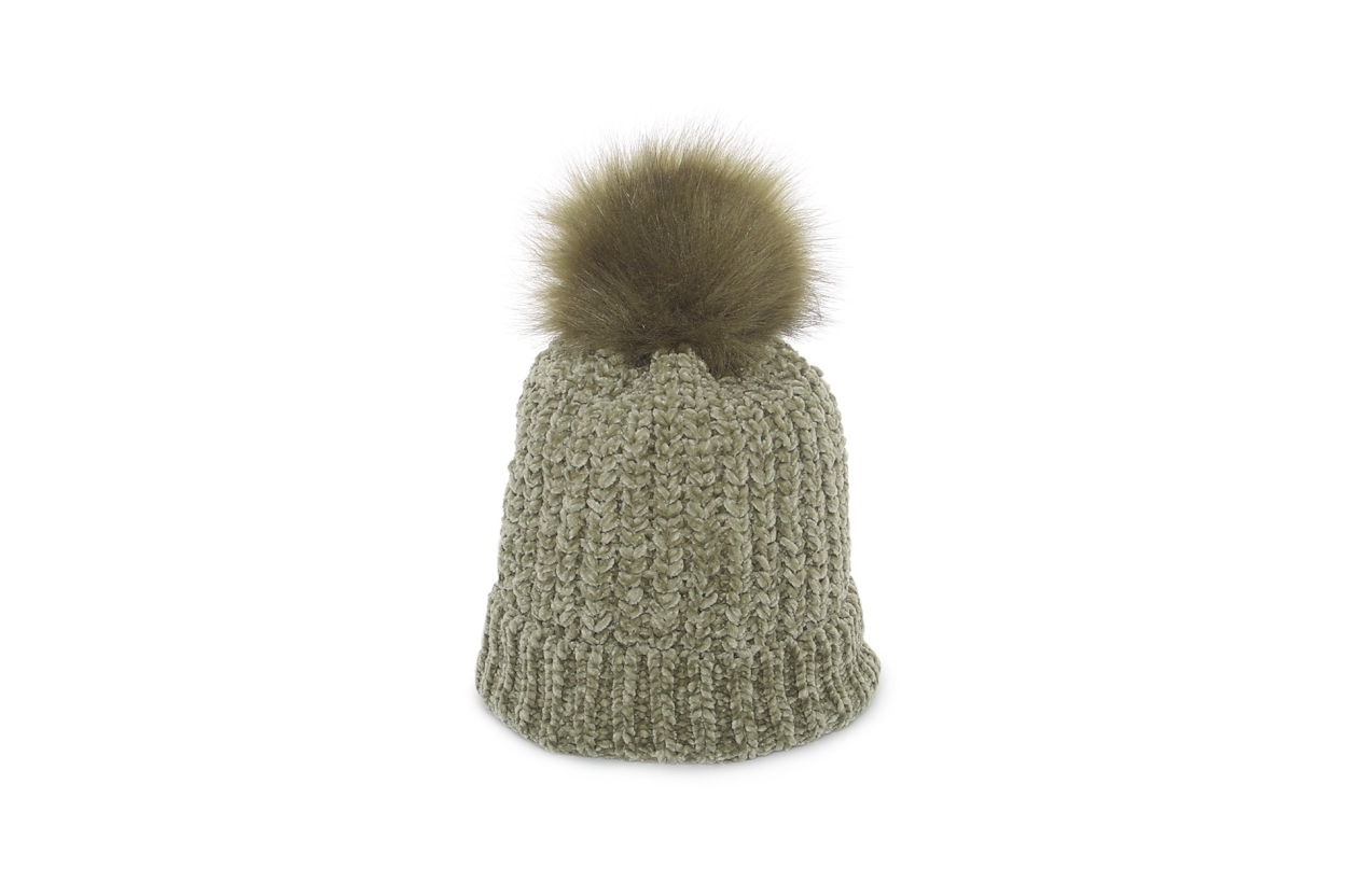 FC Bobble Hat Olive Green