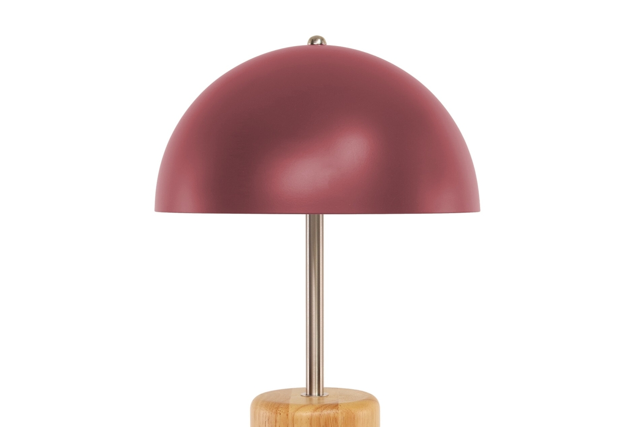 FC Bell Table Lamp Garnet Red