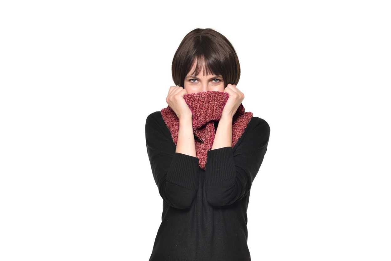FC Chenille Neck Warmer Garnet Red