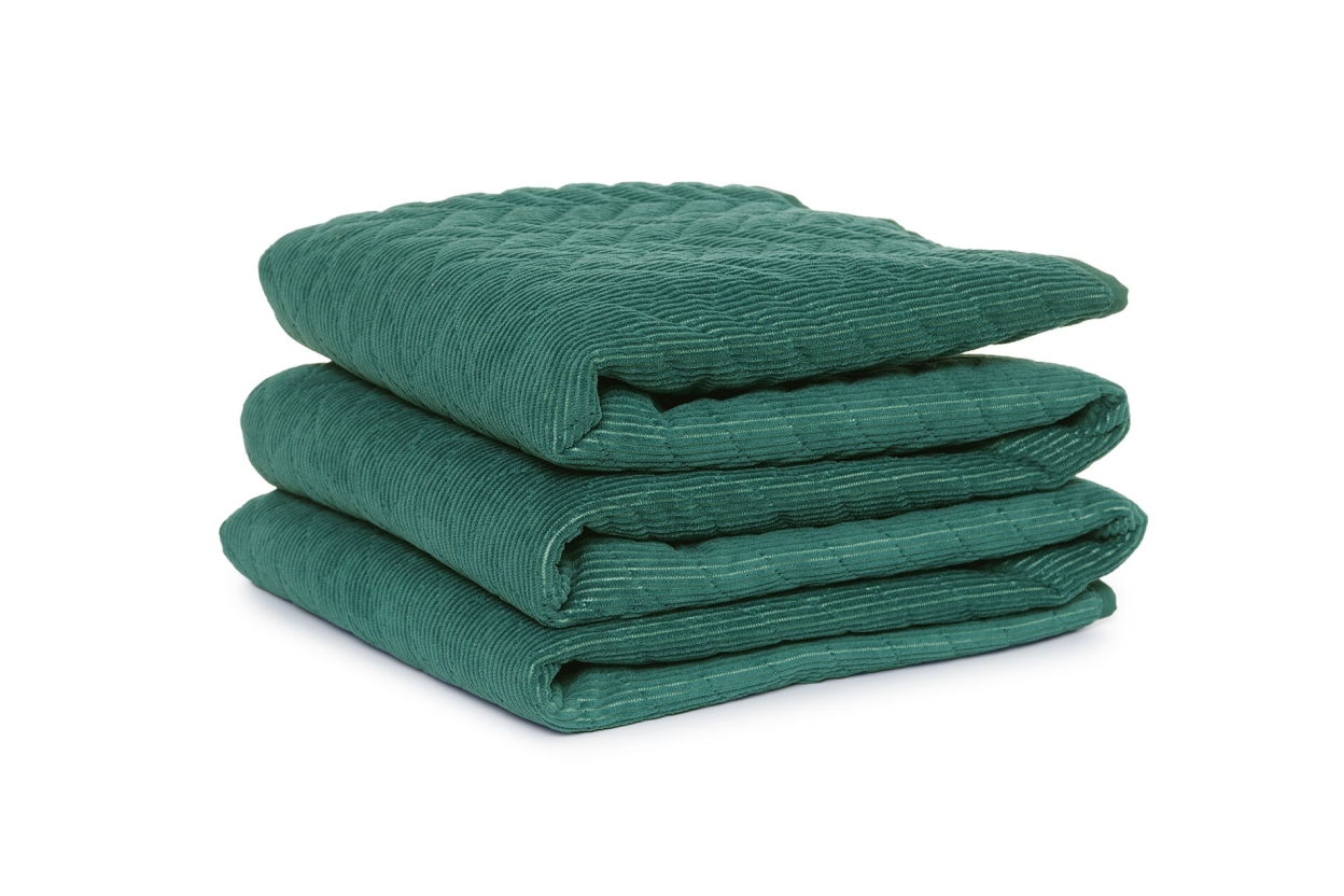 FC Corduroy Bedspread Cedar Green