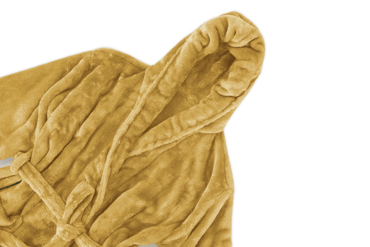 FC Deep Fleece Robe Dune Yellow