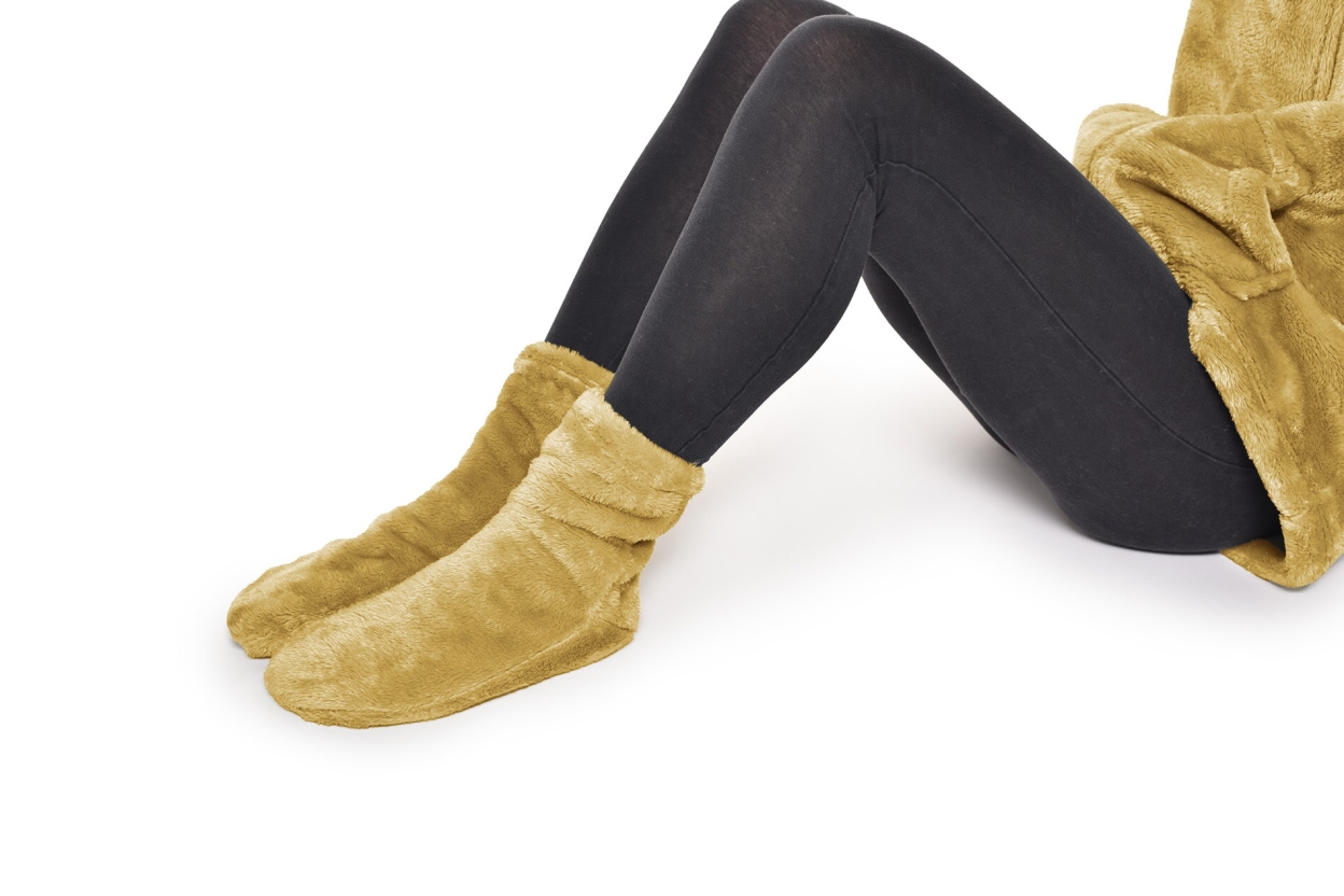 FC Deep Fleece Socks Dune Yellow