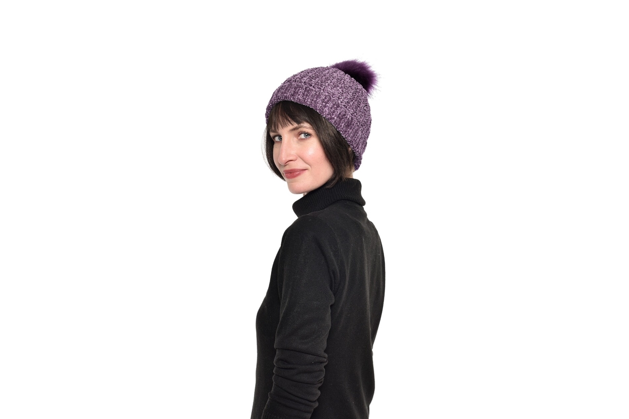 FC Bobble Hat Mulberry Purple