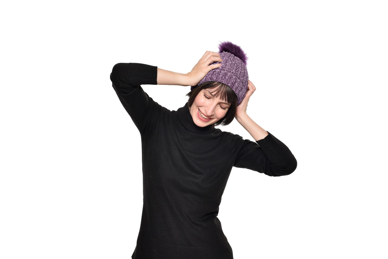 FC Bobble Hat Mulberry Purple