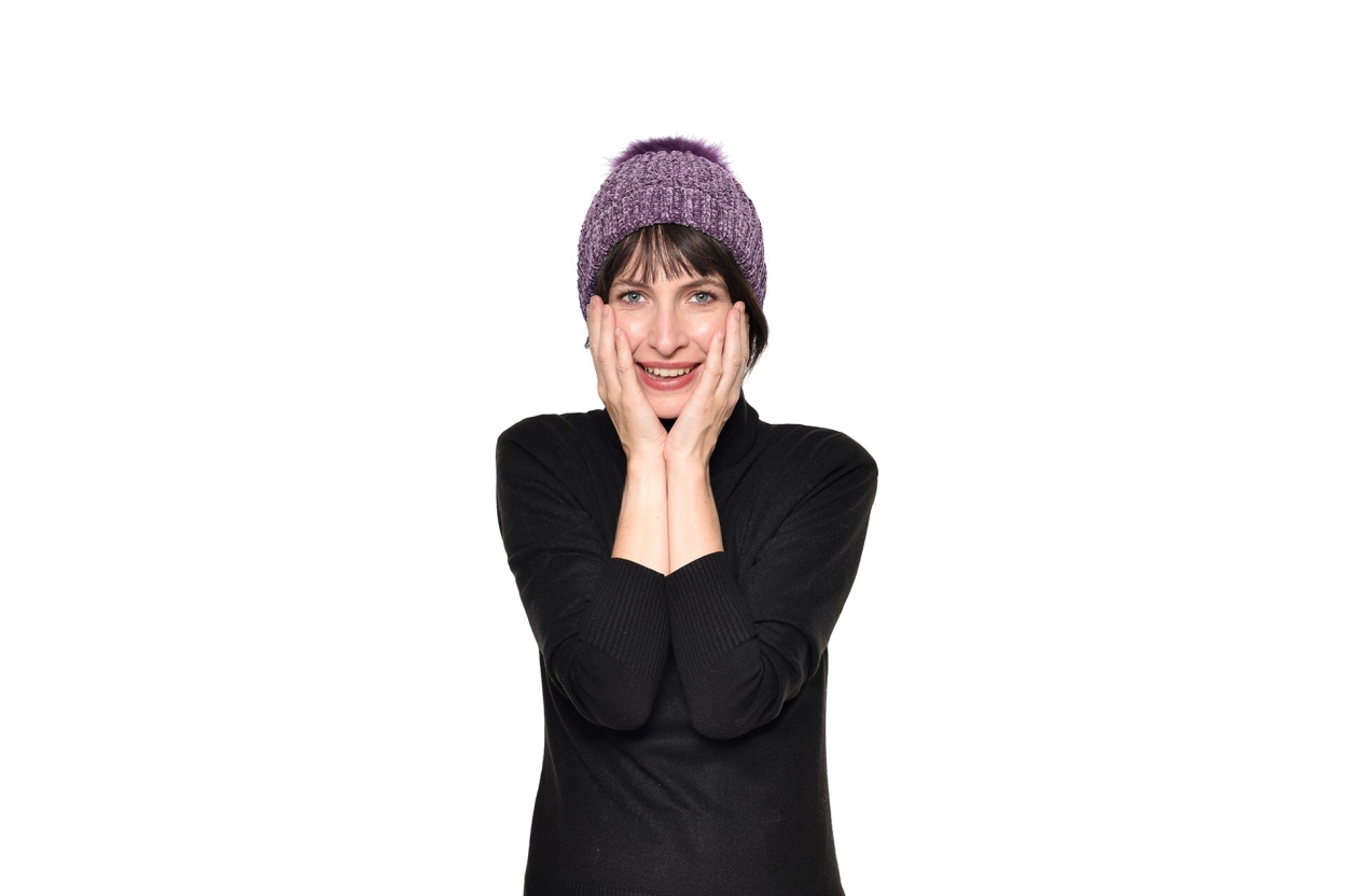FC Bobble Hat Mulberry Purple